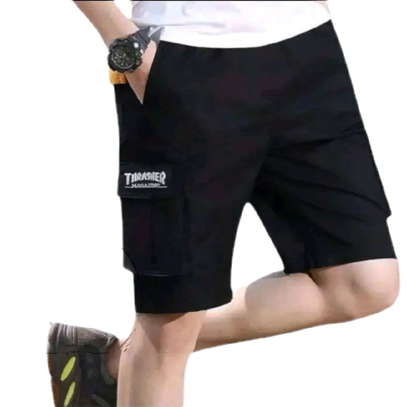 TERLARIS... CELANA PENDEK CARGO RIP KARET 100 RIBU DAPAT 4 PCS Men's Shorts Pria Celana Pendek Hitam Katun Wanita Surfing Dewasa Panjang Casual Navy Santai Muda Abu Nyaman Remaja Mocca Keren 0