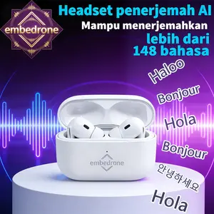 embedrone 2026 NEW AI  PHANTOM K80 Earphone Nirkabel,Anti Air Dalam, Baterai Tahan Lama, TWS, Bass Kuat,Surround 3D, Peredam Suara Cerdas, Gaming, Panggilan,Musik, Olahraga, Earphone Bluetooth Nirkabel