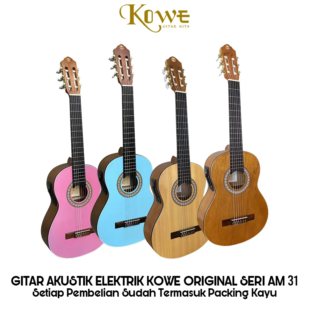Gitar KOWE SERI AM 31 NA dan NS Akustik Elektrik 7545