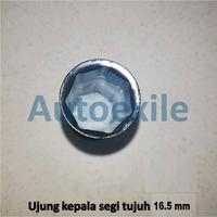 Gambar Kunci Shok Heptagon 16.5 mm Untuk Buka Mur Roda Segi Tujuh Max Guard 16,5 mm - Chrome dari Autoexile Kota Medan 3 Tokopedia