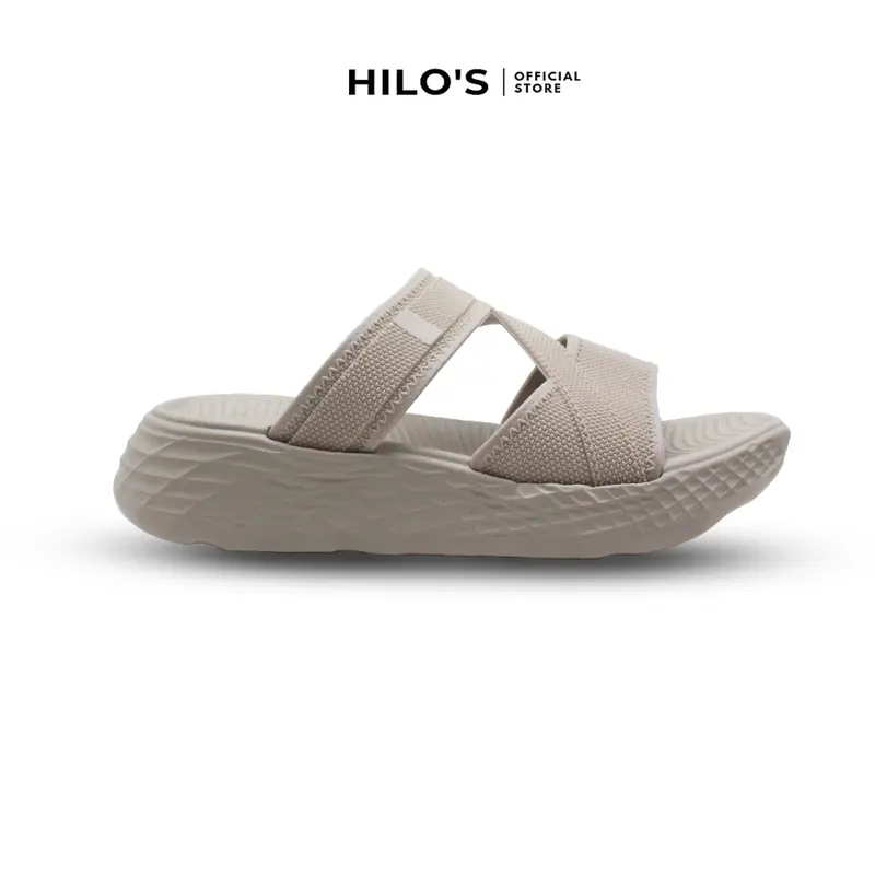Sandal Wanita Slide Slip On Wedges Kekinian Korean Style Terbaru 0