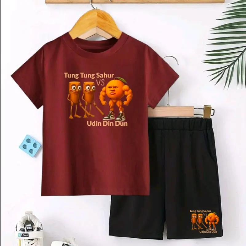 baju stelan anak udin din dun vs tung tung tung sahur 1