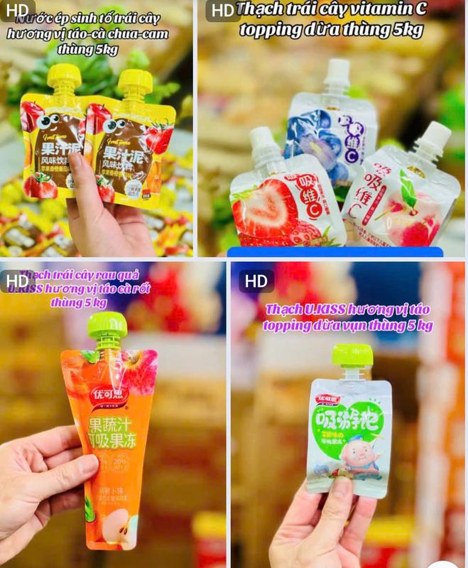 Combo 10 Cái Thạch Trái Cây MIX Vị Vitamin C Huệ Huệ Tân Cương