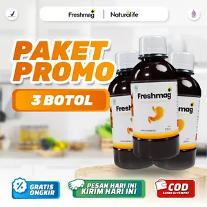 [PROMO] PAKET 3 BOTOL FRESHMAG - Untuk Bantu Masalah [ Maag Asam lambung & Gerd ] - Madu Honey Kesehatan Bahan Herbal