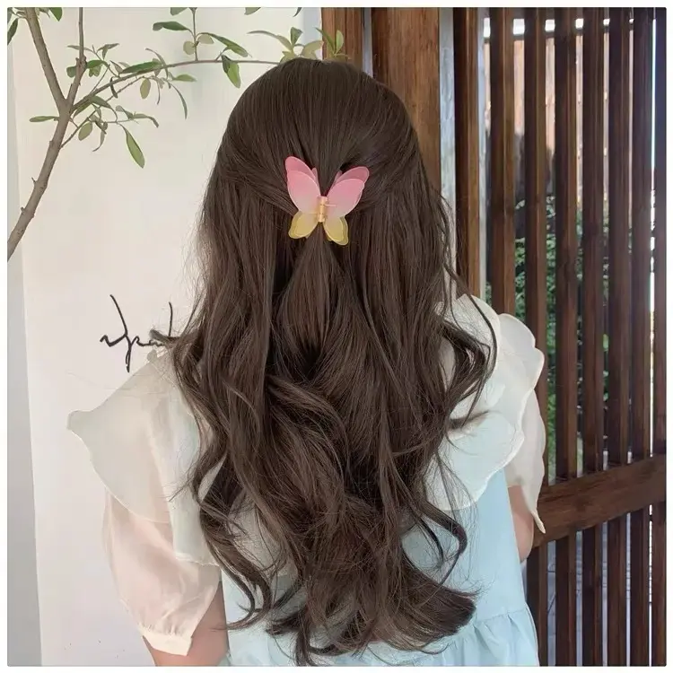 Jepitan Rambut Cakar Doff Model Kupu-Kupu Double Wings / Jepitan Jedai Salon Kupu Kupu / Butterfly Hairclaw 5