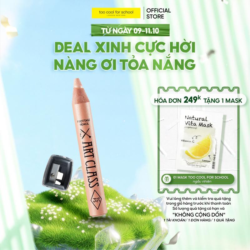 [MUA 2 TẶNG 5 MẶT NẠ] [Màu mới] [Kèm chuốt] Chì Đa Năng Kẻ Bọng Mắt - Màu Mắt - Má Hồng Too Cool For School l Artclass Frottage Pencil 1.1g Cosmetic Mỹ Phẩm