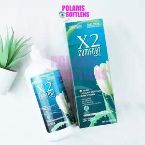Cairan Pembersih Softlens X2 Comfort Extra 500ml by Exoticon Pencuci soflens Kotoran Lensa Eye