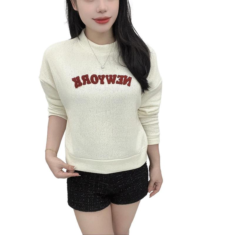  Áo nỉ dài tay cotton lót bông dáng croptop phom vừa a233 