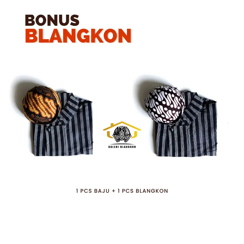 Baju Lurik Pria Anak & Dewasa | Surjan Pakaian Baju Tradisional Adat Jawa | Laki-laki Balita/TK/SD/SMP Parsel Bayi Baju Dalang Anak-Anak Cowok [Bonus Blangkon] 7