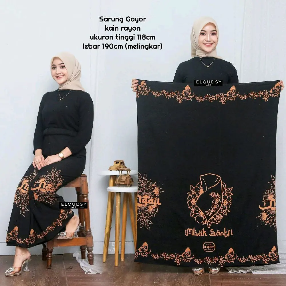 PREMIUM SARUNG SANTRI WANITA / SARUNG GOYOR WANITA BATIK SARUNG MBAK SANTRI