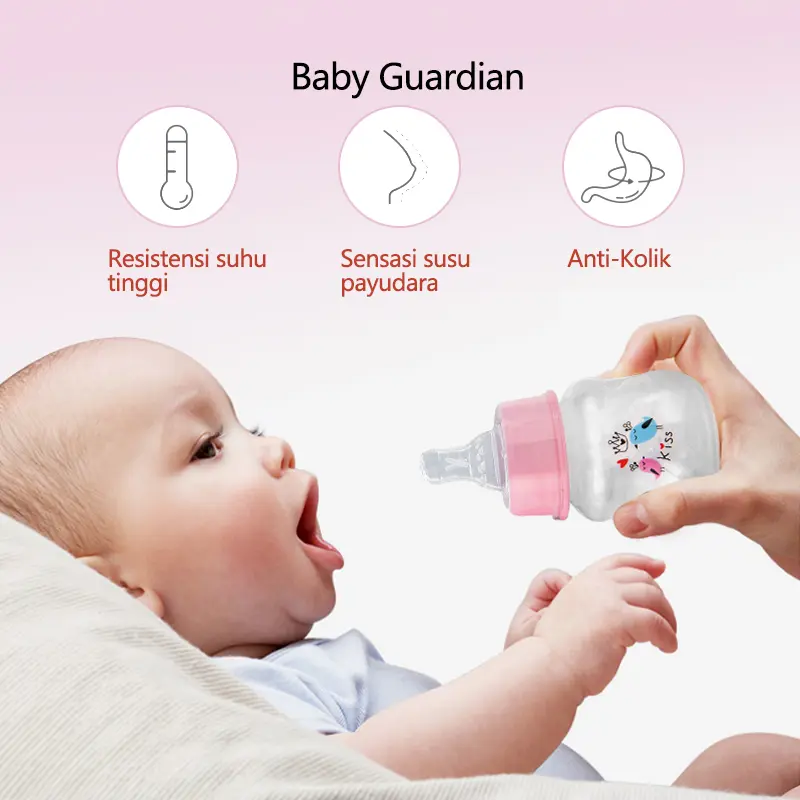 60ml Botol Bayi pp Botol Susu Bayi Food Grade Tahan Panas  Accessories Bebas BPA Kapasitas Kecil  Cangkir Minum Cocok Untuk Bayi Usia 0-3 Bulan XK-60 Bottle 2