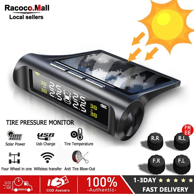 TPMS Tyre Pressure Monitor Car Wireless Tyre Pressure Monitoring System LED Display Car Tire Pressure Monitor Digital