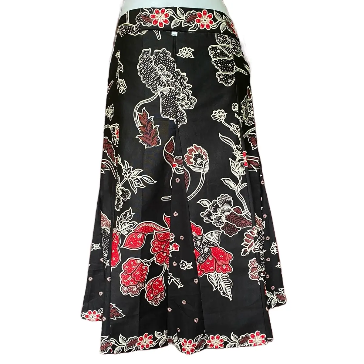 Rok Batik 7/8 Katun Lebar Model Pecah 8 Modern / Pakai Puring di Dalamnya Pinggang Karet / Bawahan Batik Panjang
