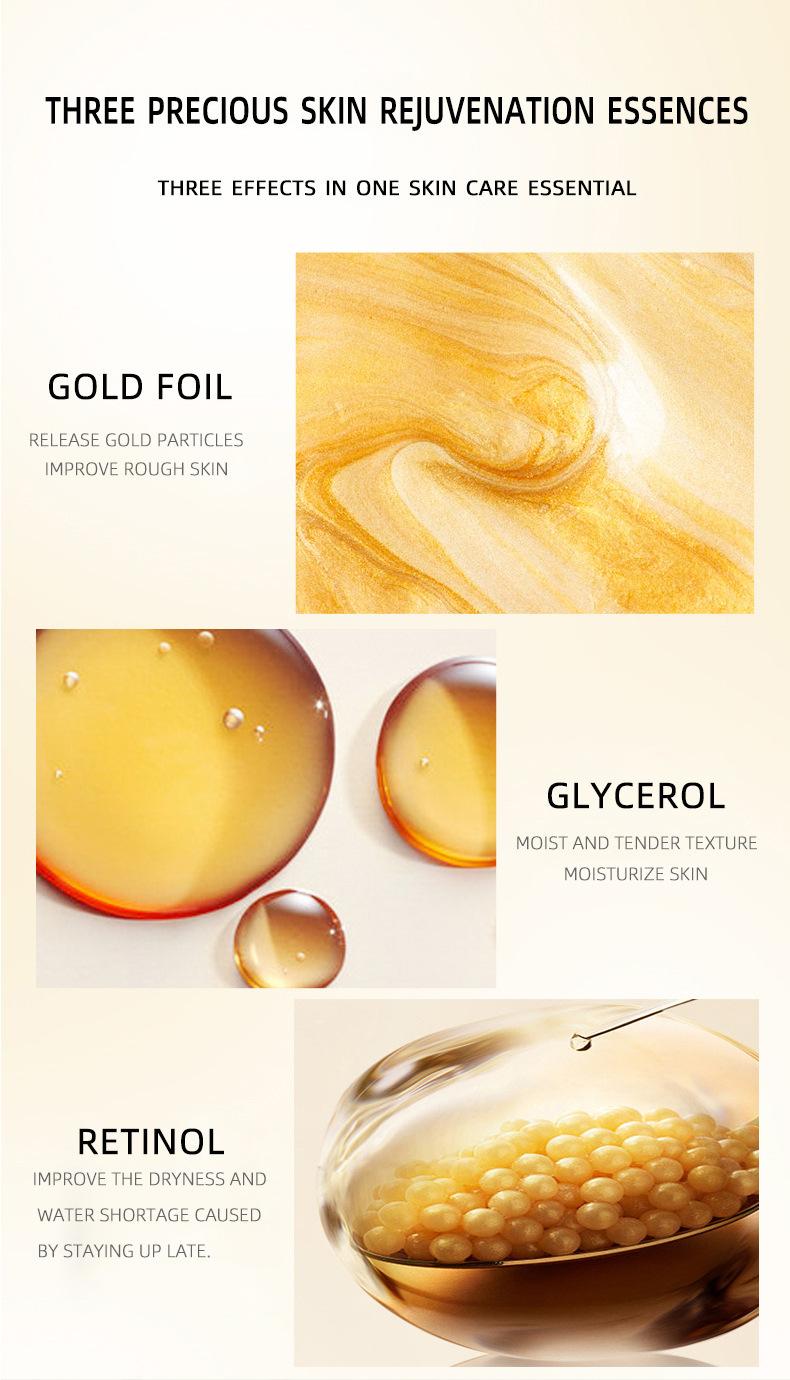 Product Introduction of Retinol snake venom Gold Mask firming, brightening and moisturizing beauty salon special hydrating and moisturizing facial mask 9