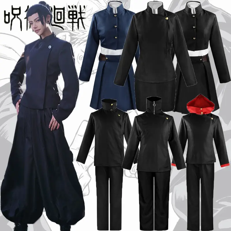 Trang phục anime Jujutsu Kaisen Gojo Sat, cosplay KugiNobara, váy penTop, bộ đồ Fushiguro Megumi Itadori Yuji pakaian seragam