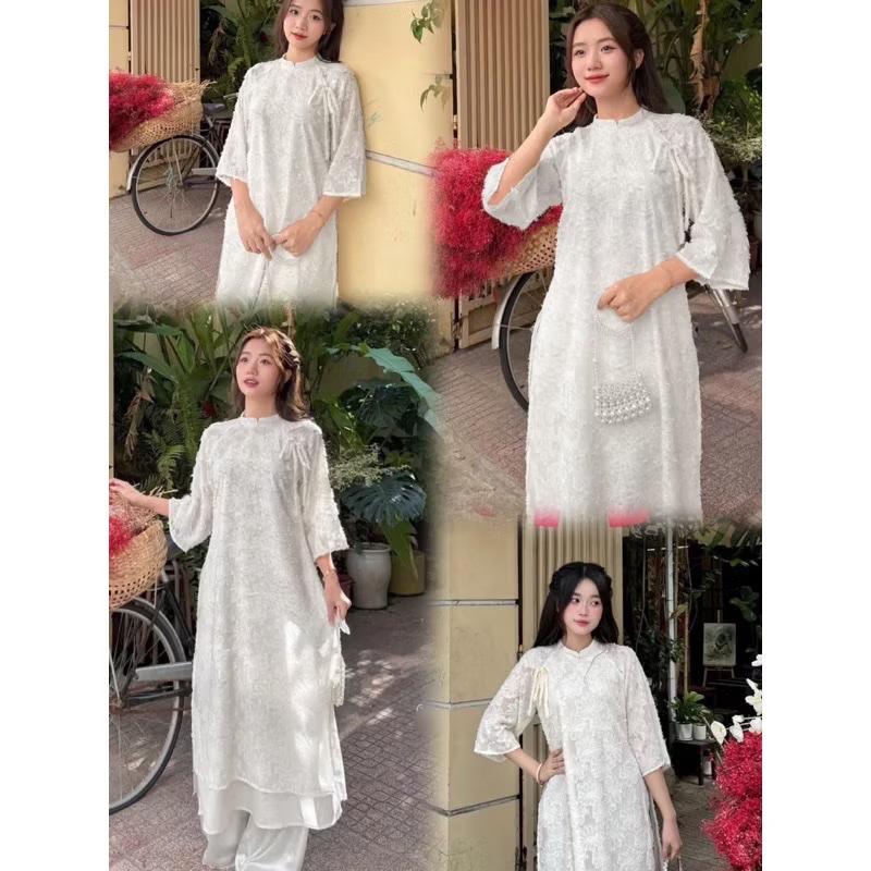 [Size + Màu Quần] Áo Dài Lông Vũ | BigBuy360 - bigbuy360.vn