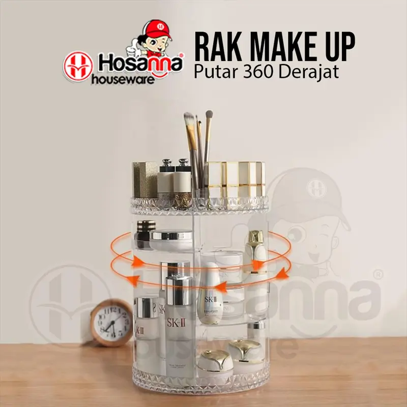 Rak Kosmetik Putar Akrilik 360 Derajat / Rak Makeup Acrylic 2