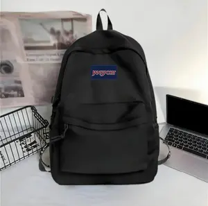 Tas Ransel Distro JASPOR Bahan D300 Hitam Premium Terbaru untuk Sekolah dan Kerja dapat digantung  waist bag casual  Pria  Wanita  Backpack hitam