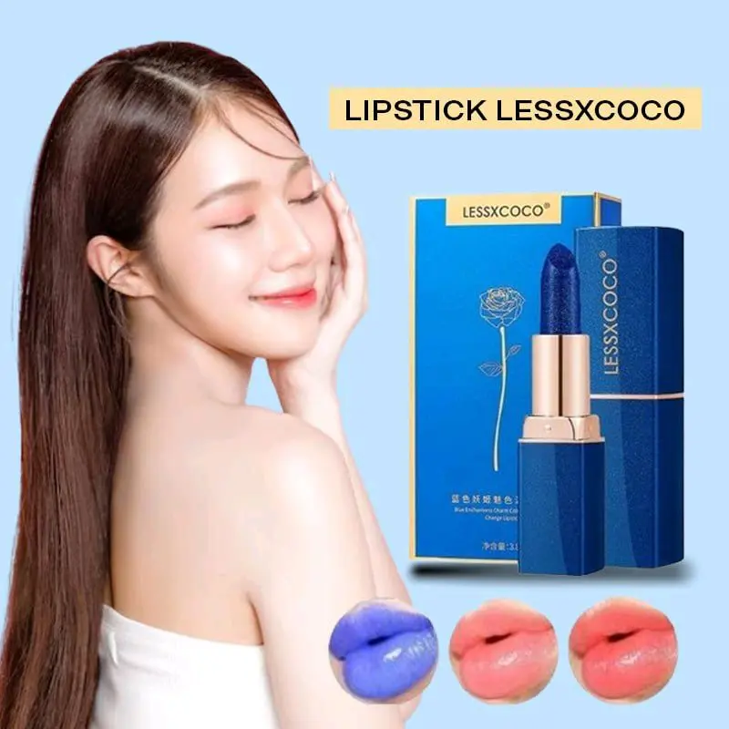 Lessxcoco Lipstik Viral Ajaib Berubah Warna, Tahan  Lama Waterproof, Anti Luntur Saat Makan & Minum - Promo Ramadan Gratis Ongkir & COD
