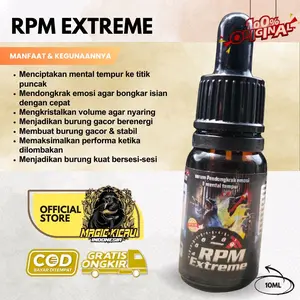 [ORIGINAL] RPM EXTREME serum pendongkrak emosi mental tempur dan performa burung berkicau isi 10ml