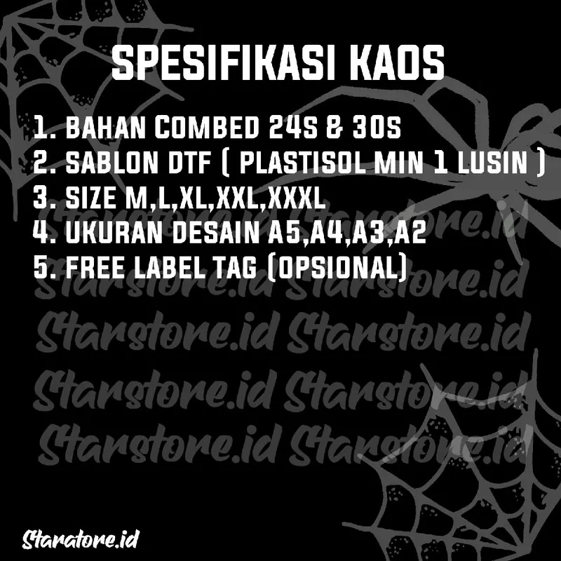 CUSTOM KAOS/HOODIE POLOS SATUAN 3