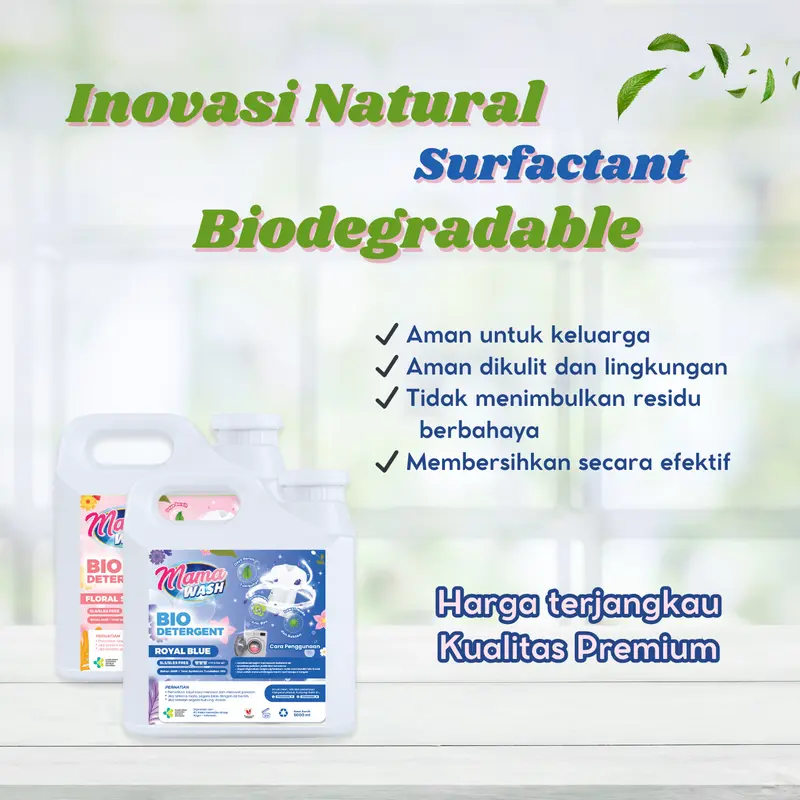 MamaWash Deterjen Cair Bayi & Dewasa 5 Liter - Detergent Laundry Liquid Sabun Cuci Baju Bayi Dewasa Eco Friendly 5000 ml 1