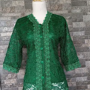 atas brokat kancing depan