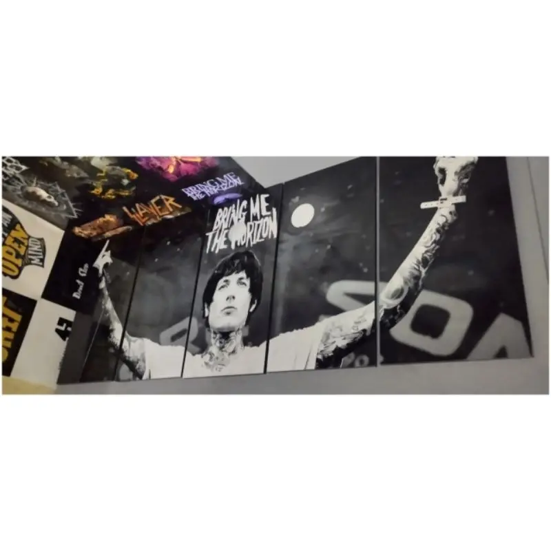 Hiasan dinding kamar Poster kayu band Bmth 1 set - Pajangan 5