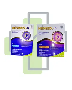 NEPHRISOL-D 210g - Susu Nutrisi Khusus Ginjal Rendah Natrium dan Protein Terukur