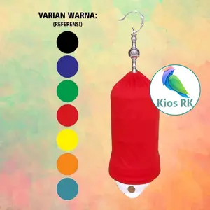 Kios RK Krodong Sangkar Bulat Burung Pleci Diameter 23-24 cm dengan Pilihan Warna Variatif