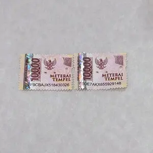 Paket 20 Pics Materai Tempel 10000 Original - Kualitas Terjamin