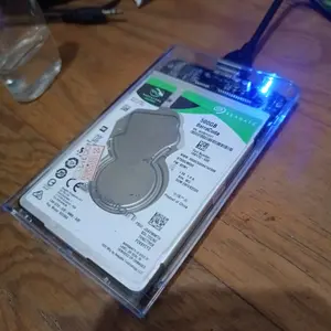 Quinton HDD SSD Case External USB 3.0 2.5Inch clear transparan SATA support up to 2TB untuk laptop pc computer Disk Kabel cover  hard hdd  enclosure laptop Komputer