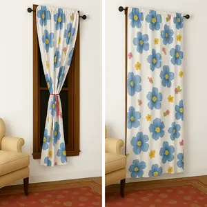 Gorden Minimalis Hordeng Jendela Serut Motif Embos Garis-Garis Terbaru Ukuran 80x165cm Bahan Poliester Kualitas Tinggi Dekorasi Curtain