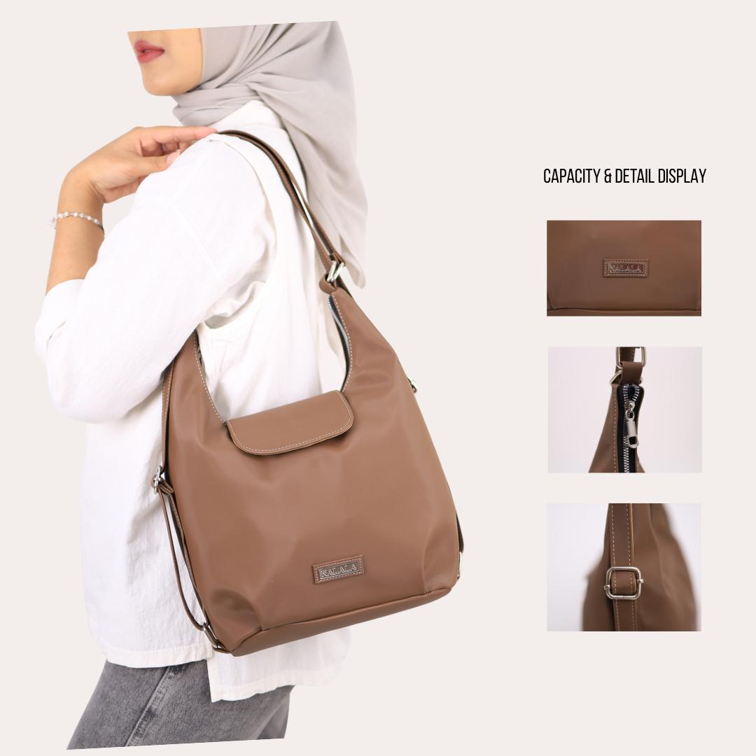 RYANAYAM X NALALA Tas 3 in 1 Shoulder dan Ransel Kode Bag Aghnia Bahan Nylon Cocoly