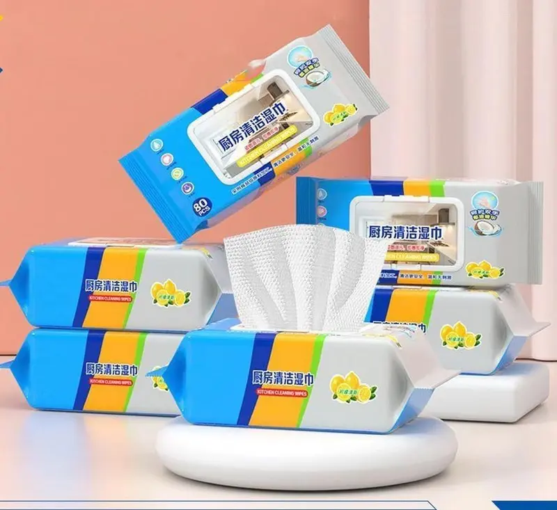 STV Tisu Basah Dapur Isi 80 Lembar Pembersih Minyak Praktis Kain Lap Basah Serbaguna Tissue Multifungsi Kitchen Wipes 0