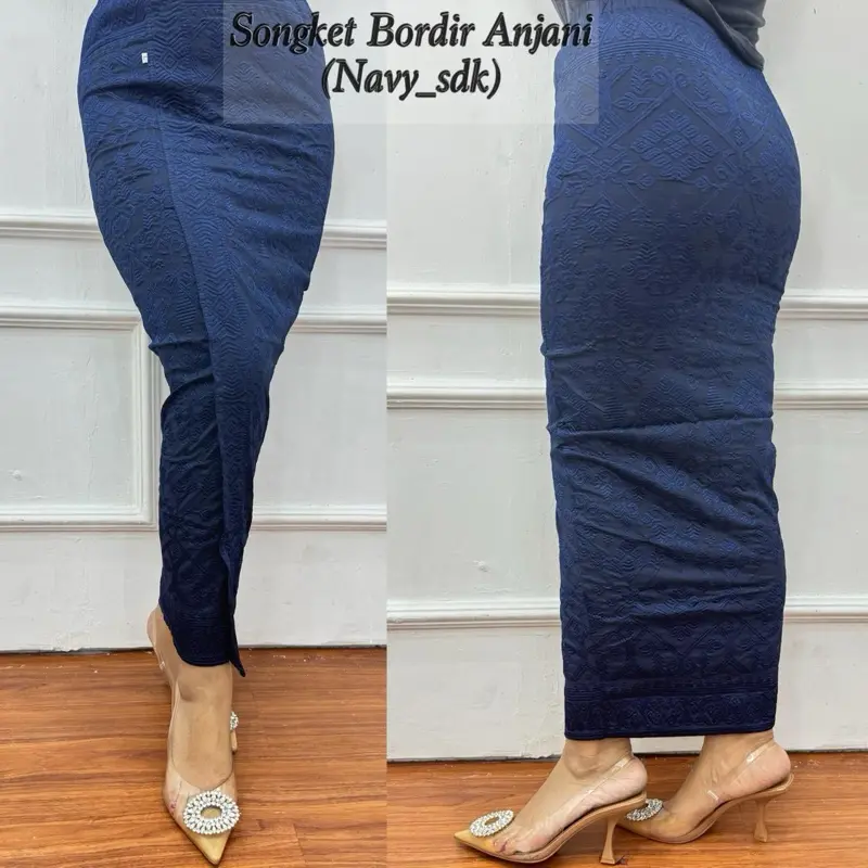 KAMEN JADI SONGKET BORDIR  BENANG ALAM STRAIT - Produk Unik dan Menarik 2