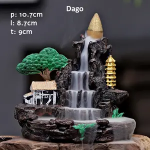 Asap Terjun Tebing Langit Bahan Resin Gratis 20 Dupa Aromaterapi Campur Pengharum