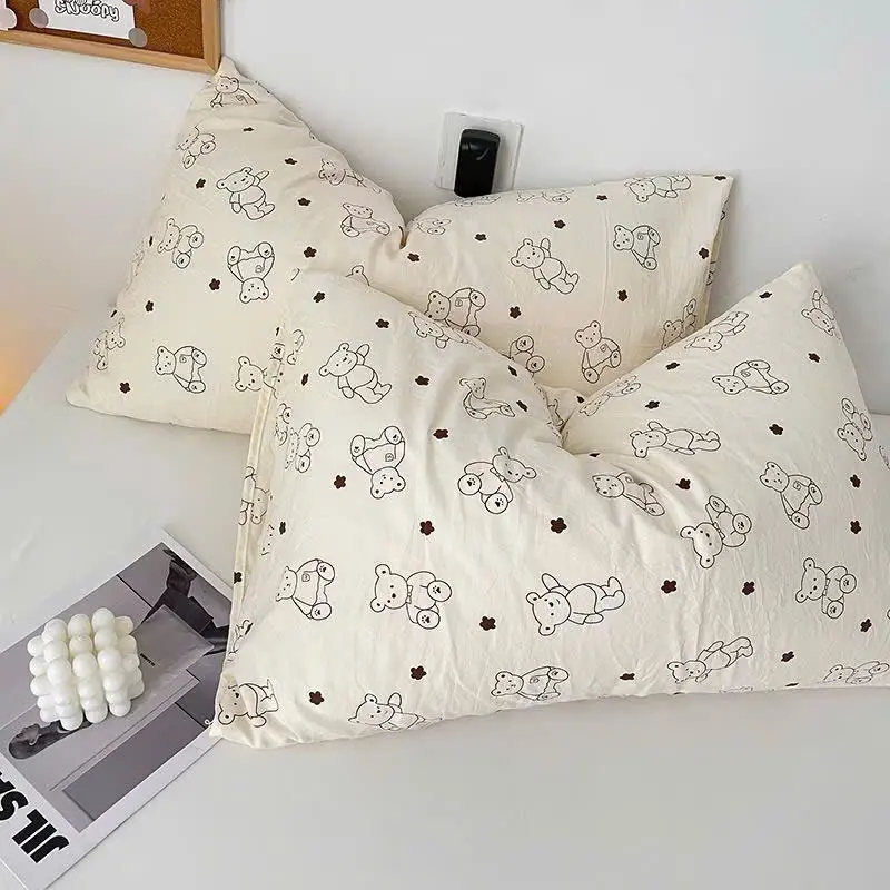 Vỏ Gối Đầu , Gối Nằm Cotton Đũi 45x65cm Mềm Mịn