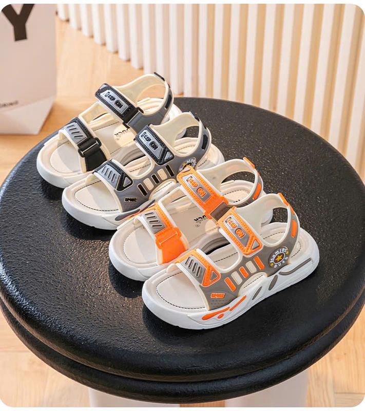   From To  Dép Sandanl Bé Trai 2 Màu Size 22-35 Chất Liệu PVC Chống Nước Hạn Chế Trơn Trượt Giúp Bé Đi Thoãi Mái Bền Mùa hè Mũi mở Sandal Dép Sandal 