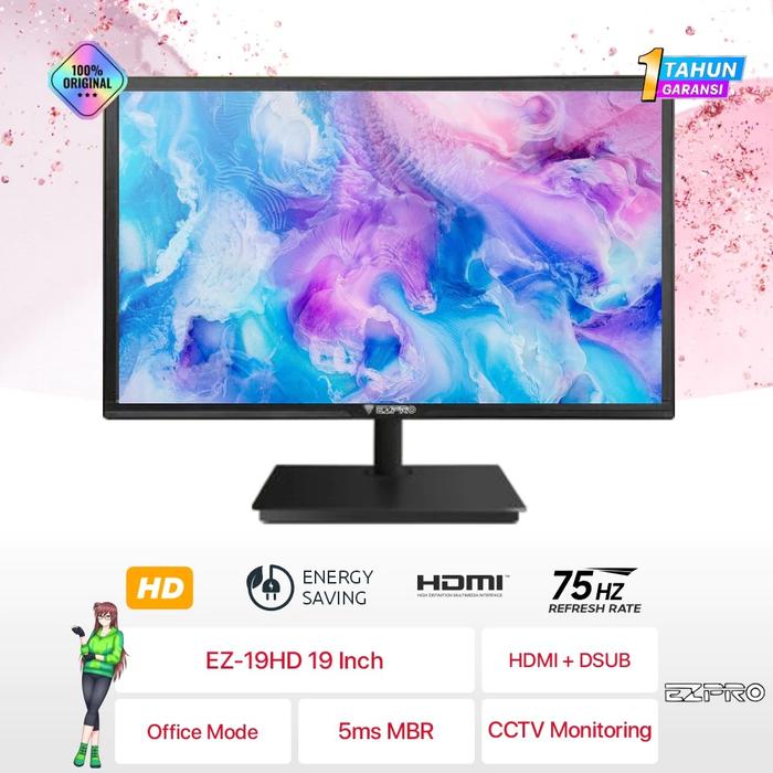 Jual Monitor LCD 22 Inch EZ-22FHD | 20 Inch EZ-20HD | 19 Inch EZ-19HD ...