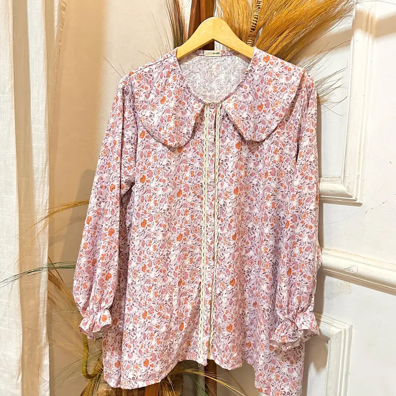 BLOUSE DEWASA | Awana Aluna Top | Atasan Baju Ibu Tangan Panjang 4