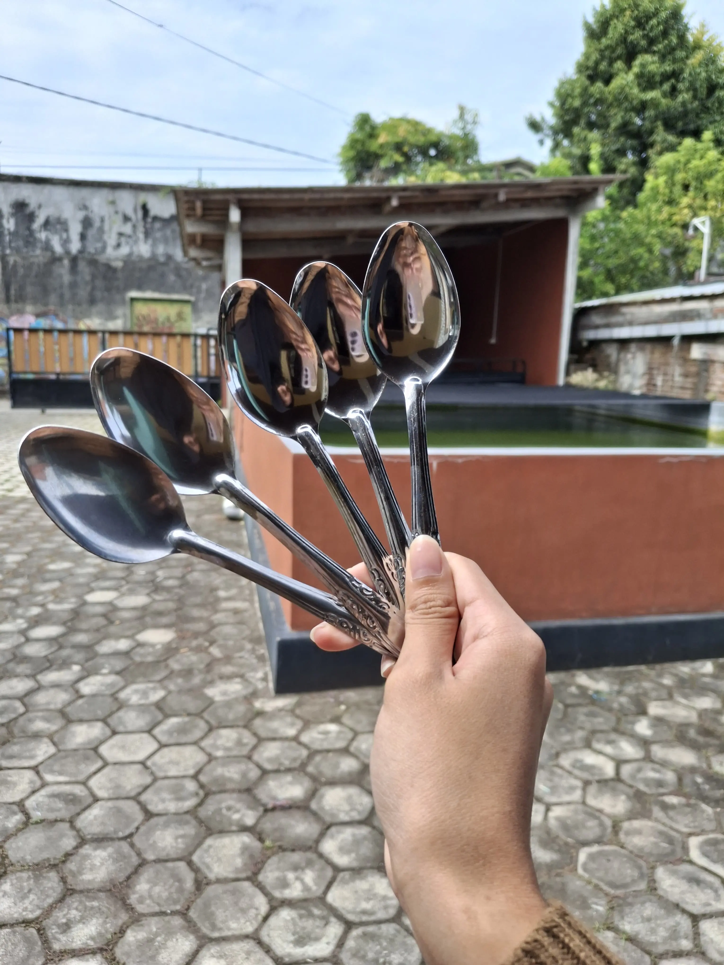 (12 pcs) Sendok Makan / Garpu Makan / Sendok Kecil / Sendok Stainles Stell