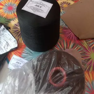 ARISTEX - Benang obras POLYESTER hitam 1kg