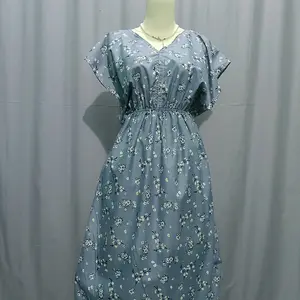 2 pcsdaster mahohara LD 130 Motif Kekinian Baju Santay Wanita - Tidur Katun