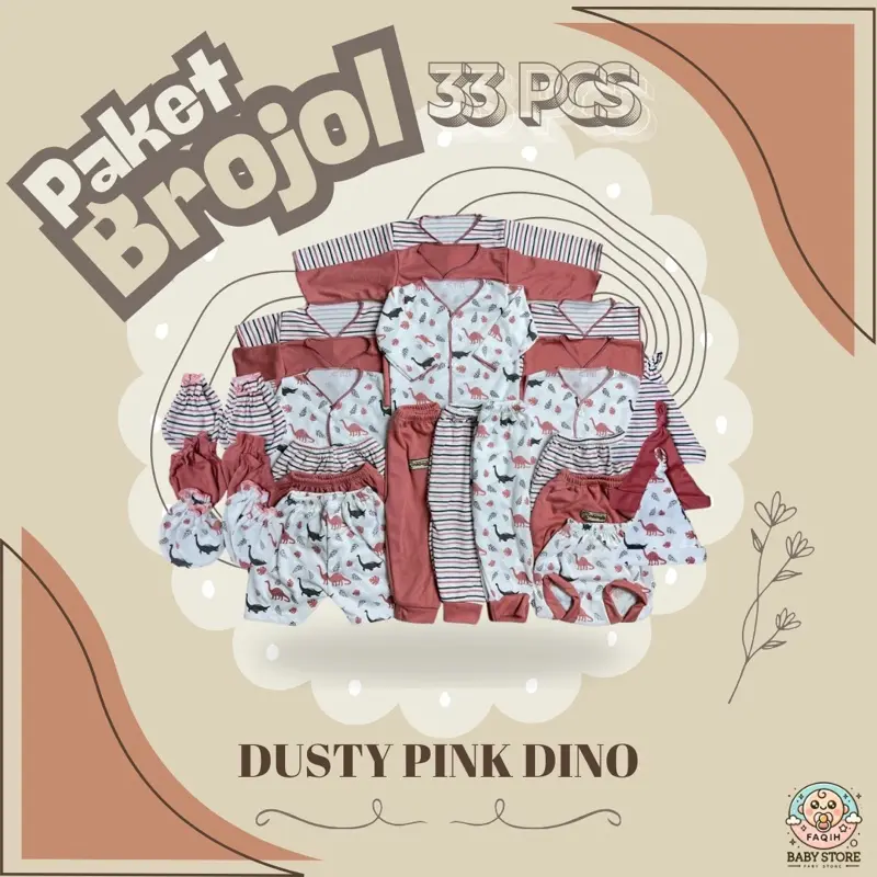 Paket hemat baju bayi 33 pcs/9 stel celana bayi/3 set sarung tangan kaki/3set topi bayi baru lahir SNI Aneka warna 8