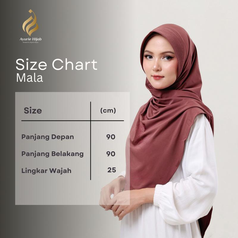 AYURIE - Mala Instan Hijab Ped Syar'i Jersey Premium Oval Simpel langsung Slup Kerudung Nyaman Adem Anti Ribet Mulsim Khimar Sporty 8