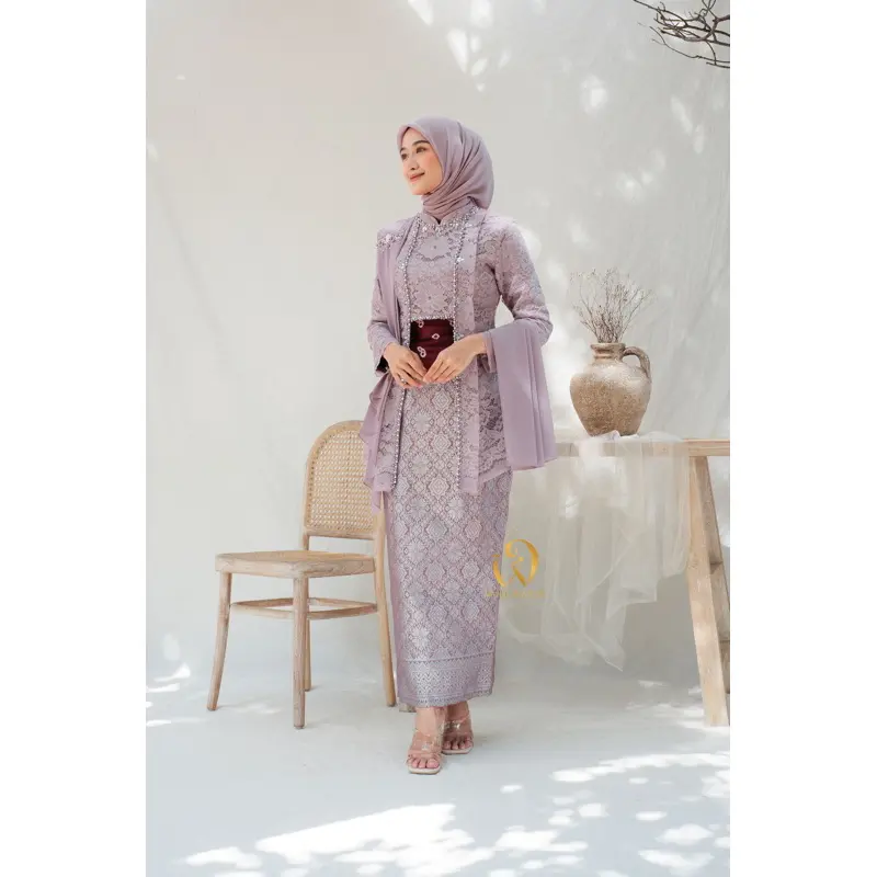 ADA JUMBO XXL Kebaya Laksmi Kutubaru | Free Selendang dan Obi Belt Batik | Kebaya Lamaran Modern, kebaya bridesmaid Kebaya Wisuda, COUPLEBATIK | WIDBATIK 1