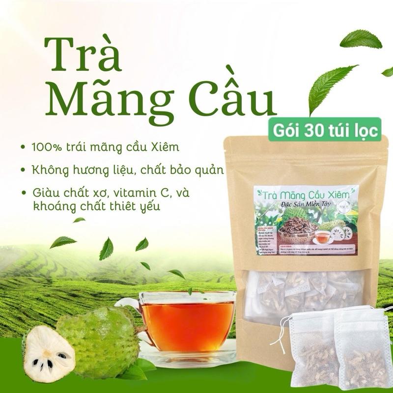 (Combo 30 túi lọc) Trà Mãng Cầu Xiêm Khô Nước Trà Tea Chè (tặng quà ngẫu nhiên khi mua từ 2 combo)