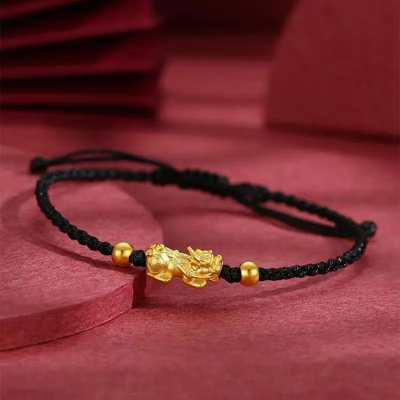 Vòng Tay Tỳ Hưu Zhaocai, Dây Đỏ Và Dây Đen, Dành Cho Nam Và Nữ 5