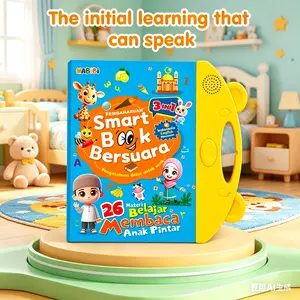 Mainan Anti Air Dan Tahan Ciprat Buku Pintar Elektronik Bersuara 3 In 1: Indonesia, Inggris, Mandarin. Audio Book Water Resistant, Belajar Membaca Tanpa Khawatir Kena Air. Untuk Paud, Tk, 3-6 Tahun. 26 Topik: Abjad, Angka, Binatang, Warna Indah, Buah